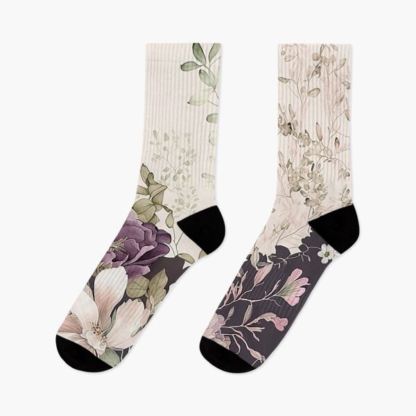 Item preview, Pastel Blossom Array - Romantic Pink, Purple & Green Florals designed and sold by PaintbrushPlace.