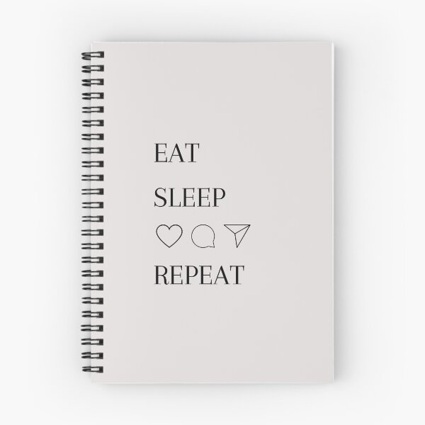 Item preview, Eat Sleep Social Media Repeat designed and sold by OSMMerchShop.