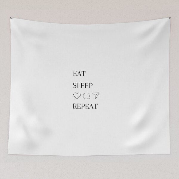 Item preview, Eat Sleep Social Media Repeat designed and sold by OSMMerchShop.