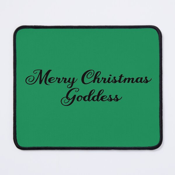 Item preview, Merry Christmas Goddess greeting designed and sold by FemdomShop.
