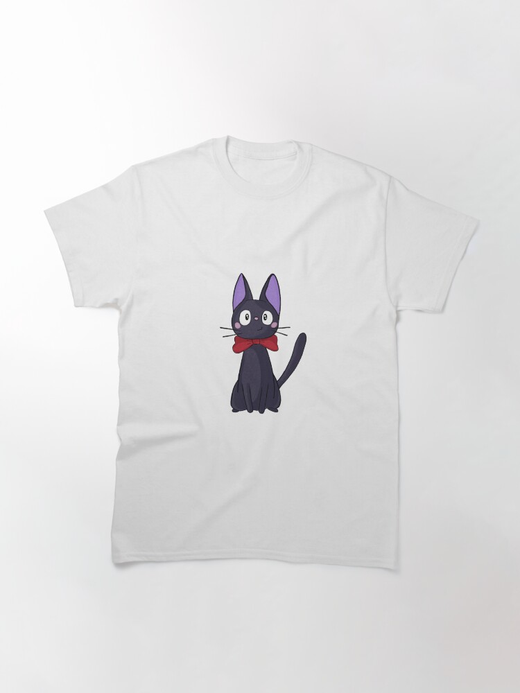 Thumbnail 3 von 7, Classic T-Shirt, Jiji illustriert mit roter Schleife designt und verkauft von JulietRaines.