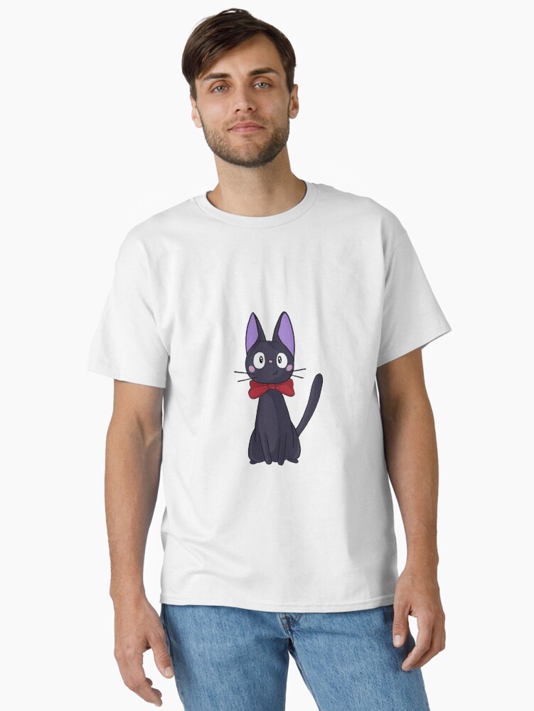 Thumbnail 1 von 7, Classic T-Shirt, Jiji illustriert mit roter Schleife designt und verkauft von JulietRaines.