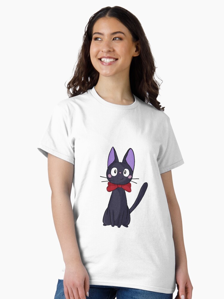 Thumbnail 2 von 7, Classic T-Shirt, Jiji illustriert mit roter Schleife designt und verkauft von JulietRaines.