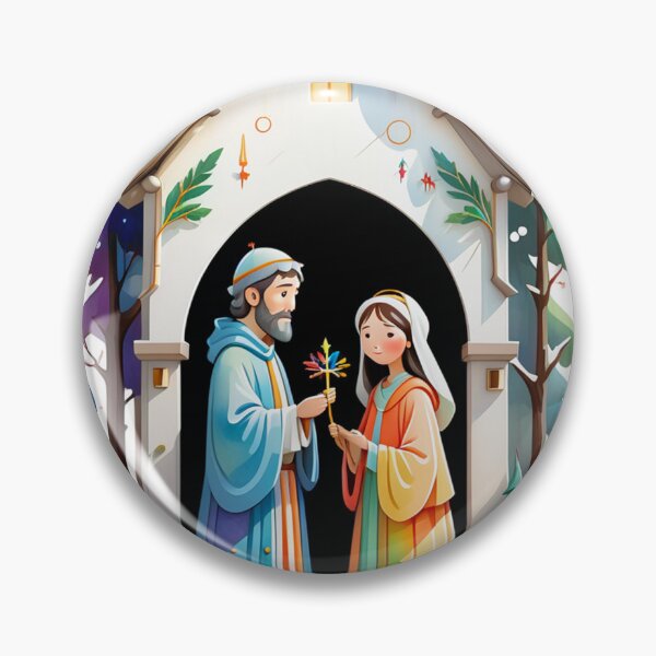 Item preview, Holy Harmony: Adorable Mary and Joseph Embrace designed and sold by Art3dLabs.