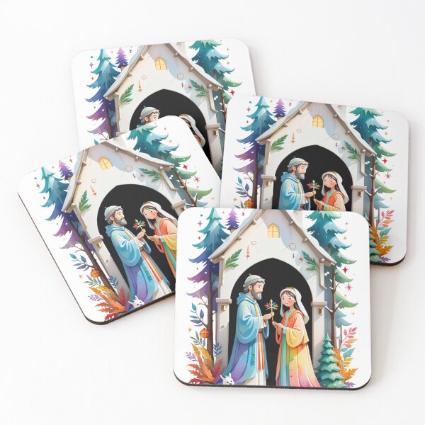 Item preview, Holy Harmony: Adorable Mary and Joseph Embrace designed and sold by Art3dLabs.