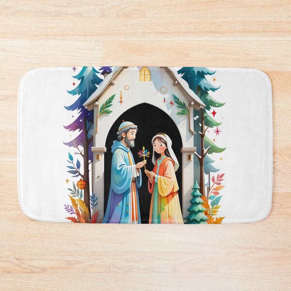 Item preview, Holy Harmony: Adorable Mary and Joseph Embrace designed and sold by Art3dLabs.