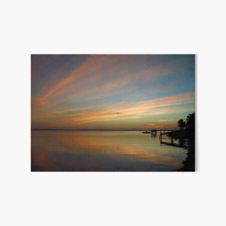 Swirly Pink Sunset (2) Art Board Print