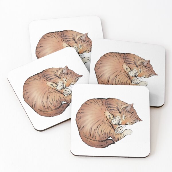 Item preview, Creamy orange cat sleeping designed and sold by Petcetera.