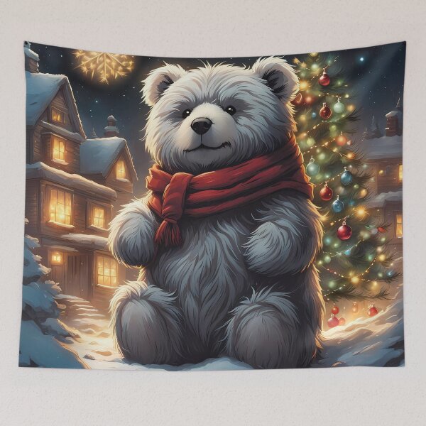 Item preview, Teddy celebrating Christmas designed and sold by Colin Bentham.