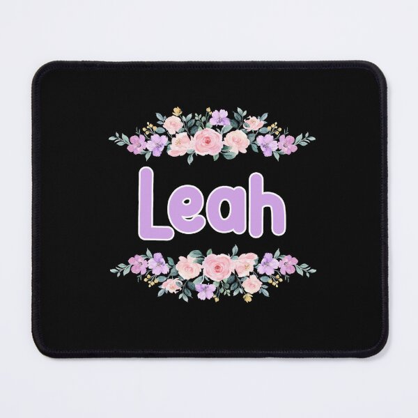Item preview, Purple Flower Leah Name Label (Black) designed and sold by NormadWorld.