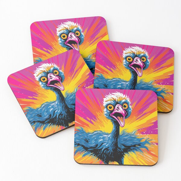 Item preview, Ostrich Cartoon Pop Art 2 designed and sold by AstroRisq.