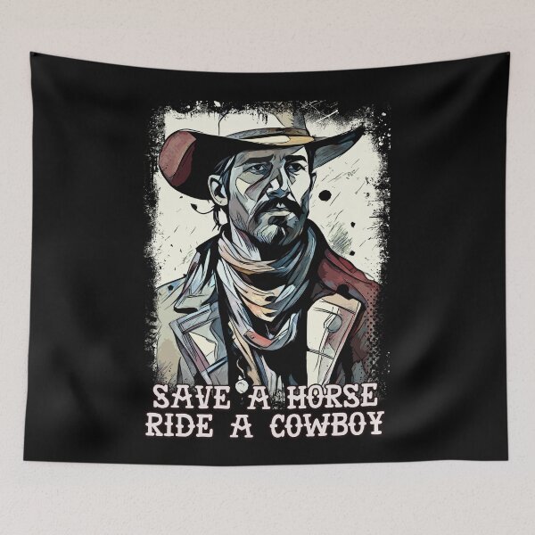 Artikelvorschau, Save a Horse Ride a Cowboy Lustige Western-Sprüche entworfen und verkauft von Naumovski.