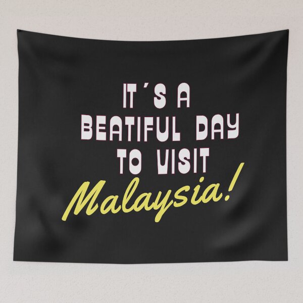 Item preview, Malaysia. White text.  Gift Ideas For The Travel Enthusiast. designed and sold by LindaLG.