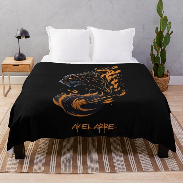 Item preview, Black panther emerges from fire, Akelarre designed and sold by AkelarreDesigns.