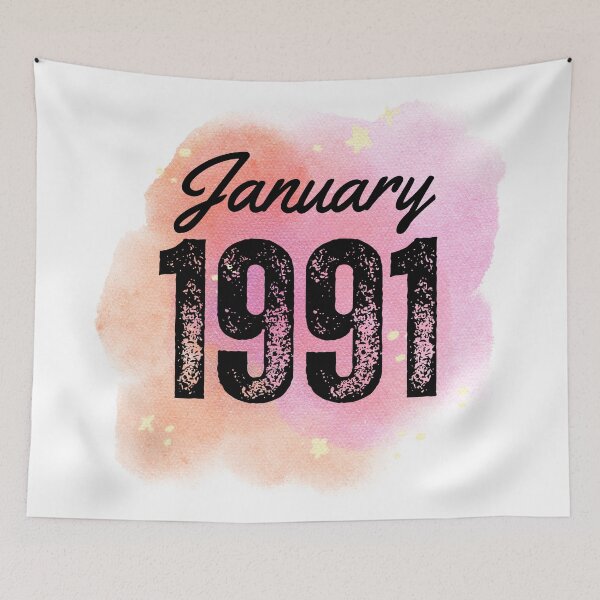 Item preview, January 1991 Birthday designed and sold by NumbersFort.