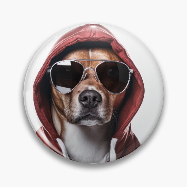 Item preview, Hip hop dog cute hard dog wear Glasses and hoodies  designed and sold by PetPalsEmporium.