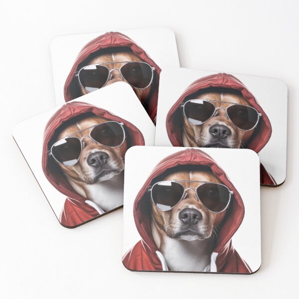 Item preview, Hip hop dog cute hard dog wear Glasses and hoodies  designed and sold by PetPalsEmporium.
