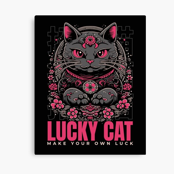 Crazy Eyed Cat Canvas Prints for Sale