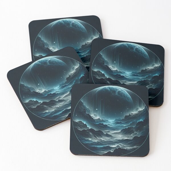Item preview, Sapphire Abyss: Futuristic Ocean Mood Art designed and sold by ByDigitalDream.