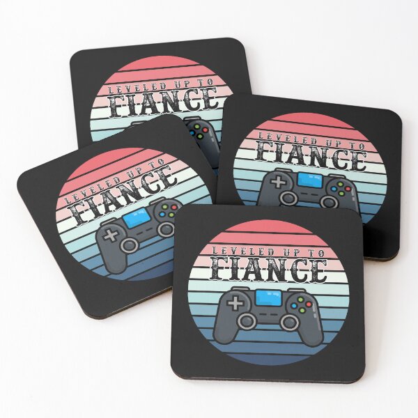 Item preview, Leveled Up To Fiance - Mens Boyfriend Fiance Husband Married Man Wedding Funny Design designed and sold by EmiAndMike.