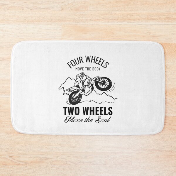 Item preview, Four Wheels Move The Body, Two Wheels Move The Soul. Dirt Bike T-Shirt Motocross Enduro Motorcycle  designed and sold by ssalujoe.