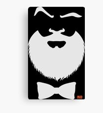 Smart Beard White Canvas Print