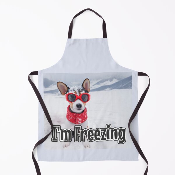 Item preview, AI-Generated Dog 01 "I'm freezing" designed and sold by Cliff-Qi.