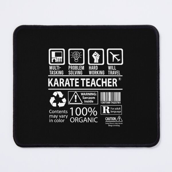 Item preview, Karate Teacher - Multitasking designed and sold by alphatinost.