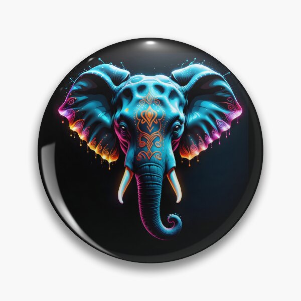 Item preview, art elephant head colors illustration designed and sold by Niktarka.
