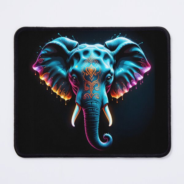 Item preview, art elephant head colors illustration designed and sold by Niktarka.