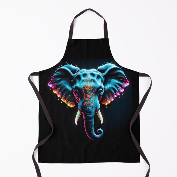 Item preview, art elephant head colors illustration designed and sold by Niktarka.
