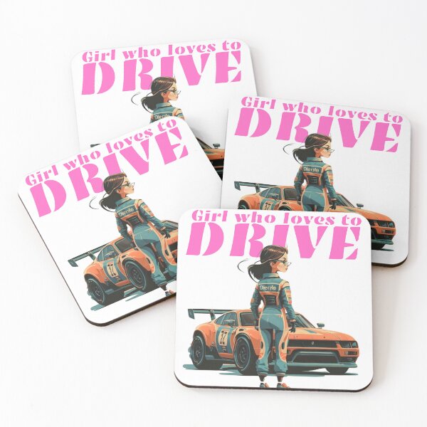 Item preview, Girl Who Loves To Drive | New Design Car Lovers | Girls Car t-shirt sticker designed and sold by MarsLights.