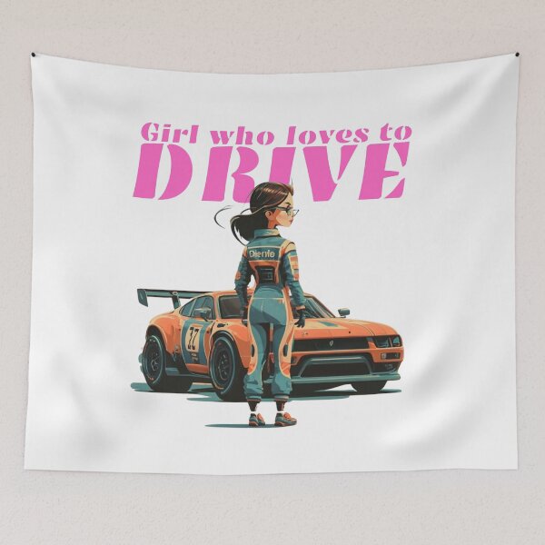 Item preview, Girl Who Loves To Drive | New Design Car Lovers | Girls Car t-shirt sticker designed and sold by MarsLights.