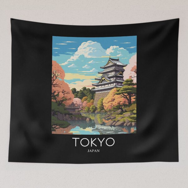 Item preview, A Pop Art Travel Print of Tokyo - Japan designed and sold by StudioRedKoala.
