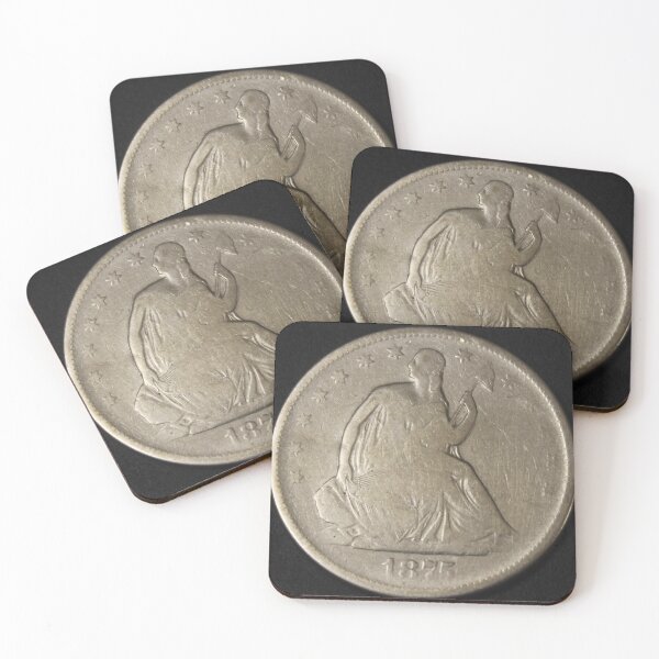 Item preview, 1875 Seated Liberty Half Dollar designed and sold by coinsxcrochet.