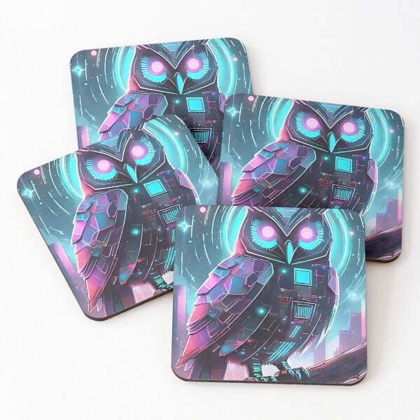 Item preview, Futurist Neon Owl, Nano-Enhanced v1 designed and sold by emaotx.