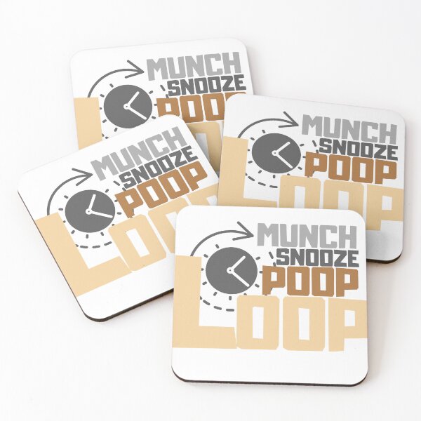 Item preview, Munch, snooze, poop, loop designed and sold by MDandLK.