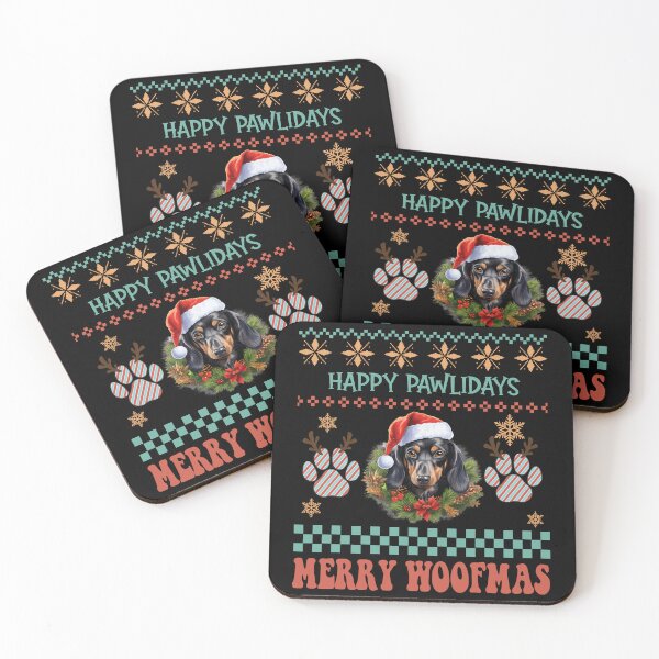 Artikelvorschau, „Dackel Happy Pawlidays & Merry Woofmas Ugly Christmas Sweater“ entworfen und verkauft von Xhevahir.
