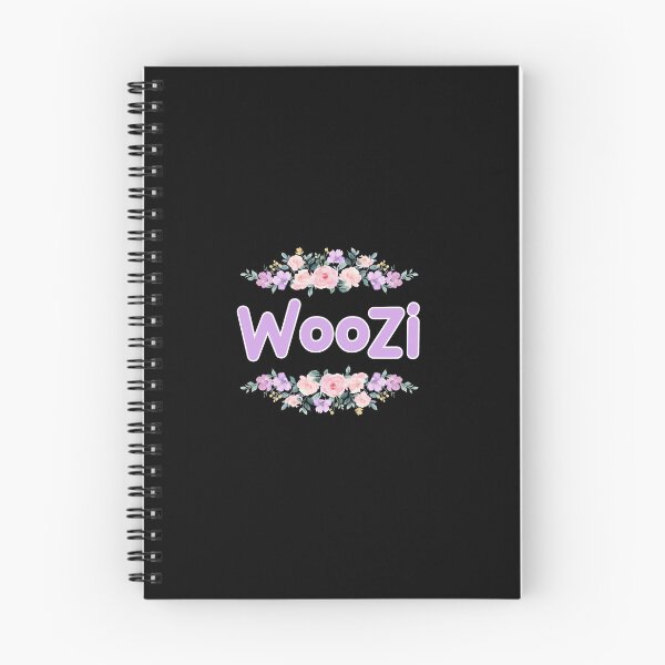 Item preview, Purple Flower Woozi Name Label (Black) designed and sold by NormadWorld.