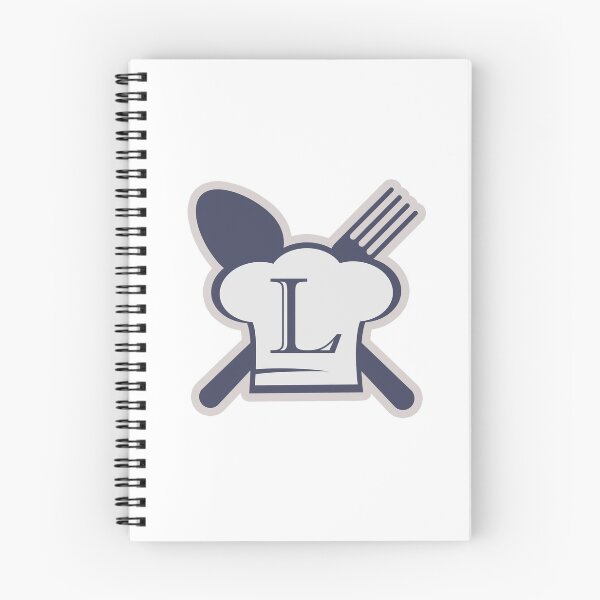 Item preview, Monogram L Chef Hat Fork and Spoon designed and sold by simplymonogram.