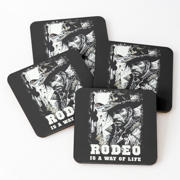 Item preview, RODEO Is A Way Of LIFE VIntage Wild West Cowboy Sayings Illustration designed and sold by Naumovski.