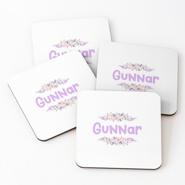 Item preview, Purple Flower Gunnar Name Label  designed and sold by NormadWorld.