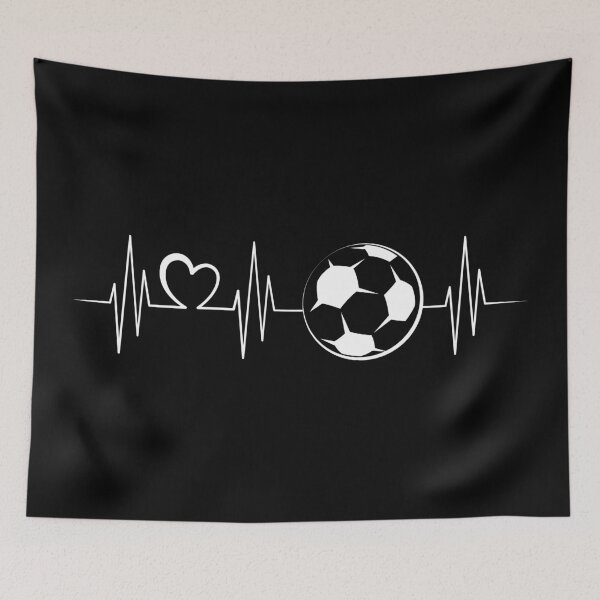 Item preview, Pulse heartbeat ecg team soccer fire ball illustration graphic team club club designed and sold by AndreMi.