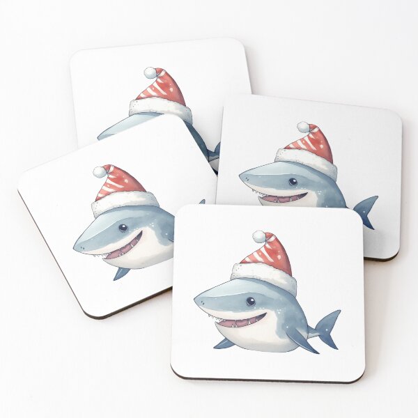 Item preview, Festive Shark - Christmas Great White Shark designed and sold by Artsy Owl.