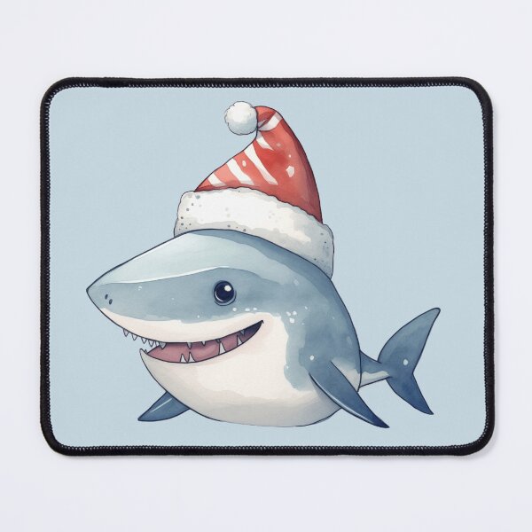 Item preview, Festive Shark - Christmas Great White Shark designed and sold by Artsy Owl.