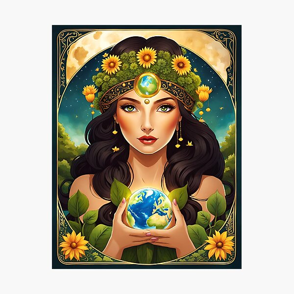 Item preview, The World. Tarot. Gaia. designed and sold by SoniaSarkali.