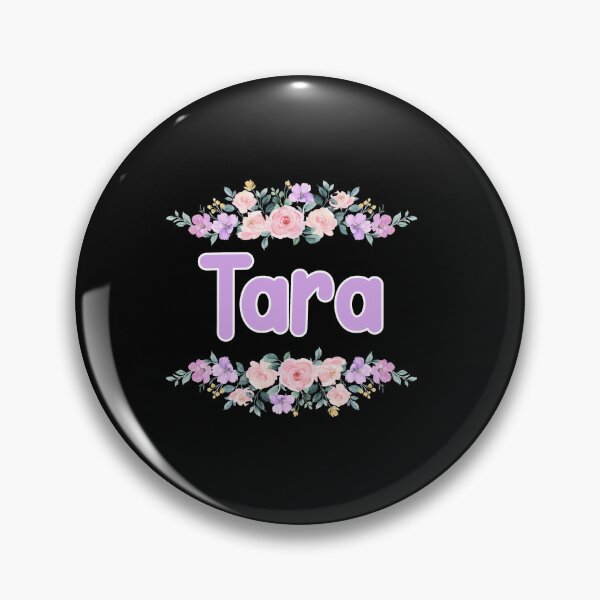 Item preview, Purple Flower Tara Name Label (Black) designed and sold by NormadWorld.