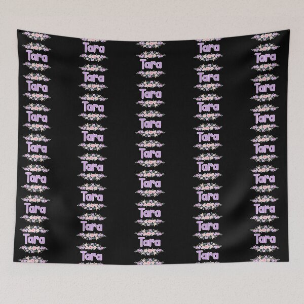 Item preview, Purple Flower Tara Name Label (Black) designed and sold by NormadWorld.