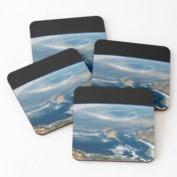 Item preview, STK205134S-Dust stretching over the Mediterranean Sea and the island of Cyprus. designed and sold by StocktrekImages.