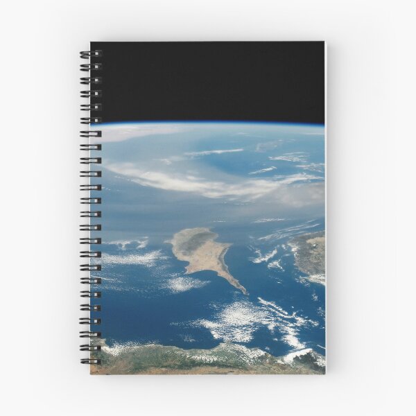 Item preview, STK205134S-Dust stretching over the Mediterranean Sea and the island of Cyprus. designed and sold by StocktrekImages.